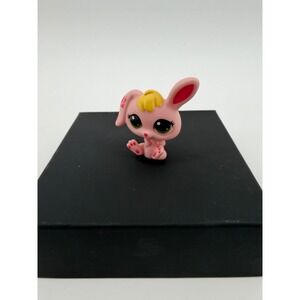 Authentic 2024 Hasbro LPS G7 Pink Bunny Rabbit #76 Yellow Hair Green Eyes